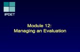 Module 12: Managing an Evaluation