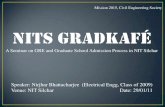 Seminar on GRE and GradSchool Admissions Process