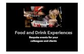 Food and Drink corporate events