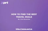 How to find the best travel deals