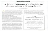 A New Attorney's Guide To Answering A Complaint
