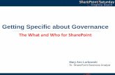 Governance: The what and who for SharePoint
