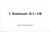 1 samuel 3:1-10 Presentation Notes