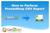 How to Perform PrestaShop CSV Export