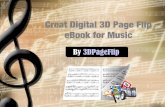 Creat digital 3 d page flip ebook for music