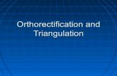 Orthorectification and triangulation