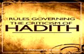 Rules governing-the-criticism-of-hadeeth
