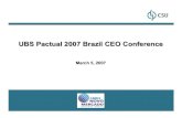 Ubs pactual 2007 brazil ceo conference   somente em inglês