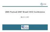 Ubs pactual 2007 brazil ceo conference ing