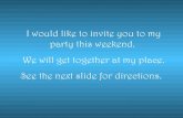 Invitation for party