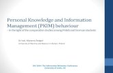 PersonalKnowledge&InformationBehaviour_students_Marzena Swigon_ ISIC conference 2014