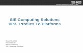 VPX Profiles To Platforms, SIE Computing Solutions