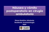 NáUsea Y VóMito Postoperatorio En CirugíA Ambulatoria