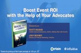 Boost Event ROI with the Help of Your Advocates