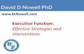 Executive Function:  Effective Strategies and Interventions