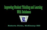 Improving Student Thinking and Learning with Databases