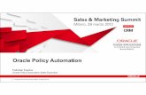 Oracle Sales&Marketing Summit- Policy Automation