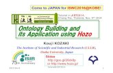 Ontology Building and its Application using Hozo