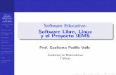 Software libre y el Proyecto Educativo del IEMS D.F.