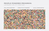People powered progress crowding the city together