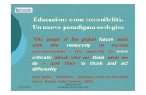 Educação e Sustentabilidade. Um novo paradigma ecológico – Valério Contini (Univ. Zaragoza)