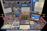 Education By Entertainment Program Display at the Westerly Community Credit Union South County Commons (Rhode Island) Branch - December 1, 2014