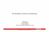 The Benefits of Oracle Certification