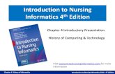 Introduction to Nursing Informatics (4th Ed) 2014 - Chapter 4 History of Computing and Technology