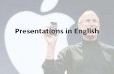 Presentations in English