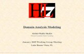 Domain Analysis Modeling Jan 2009 Wgm