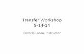 Transfer Workshop Fall 2014