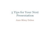 5 tips for your next presentation