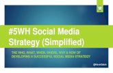 #5WH Social Media Strategy (Simplified)