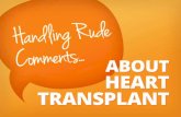 Handling Insensitive Comments About Heart Transplant