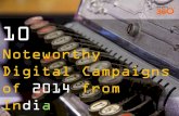 Ten Noteworthy Digital Campaigns of 2014 from India - Simplify360