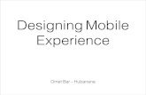 Designing mobile experience