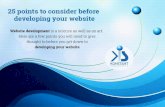 PPT - 25 points to consider before developing your website