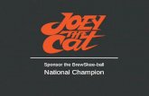 Joey the Cat - Skeeball National Tournament - Sponsorship