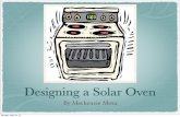 Mackenzie mota solar oven