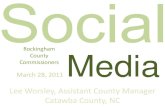 Catawba County Social Media Strategies - Rockingham County Presentation