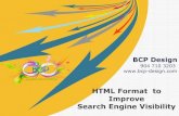 Html format to improve search engine visibility