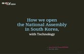g0v summit 2014 - How we open the National Assembly in South Korea