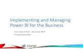 Implementing and managing power bi for the business