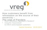 VREG Greencheck as instrument for disclosure in Flanders