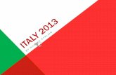 Italy 2013 powerpoint