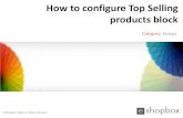 How to configure top selling products block