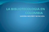La bibliotecologia en colombia  sandra moncada