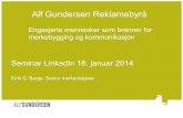 LinkedIn-foredrag for Bedriftsforbundet Stavanger 16. januar 2014