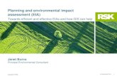 Planning and environmental impact assessment (EIA)