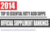 2014's Top 10 Best Essential Fatty Acid Supplements